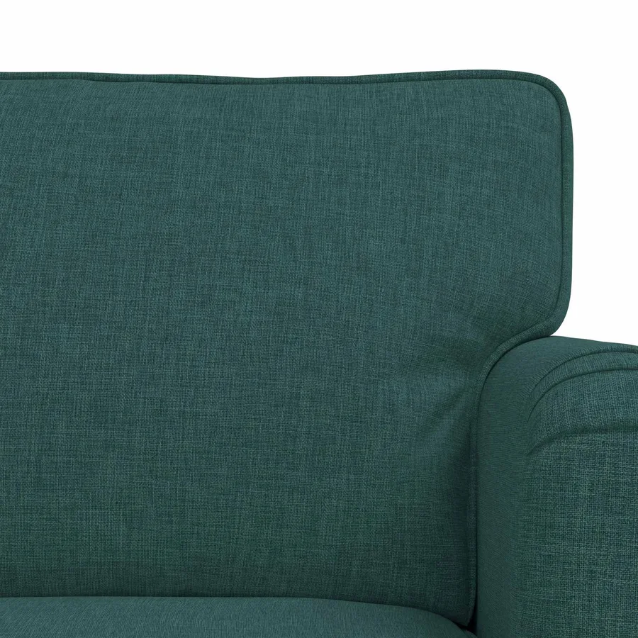 Ensemble de Canapés 2 pcs Vert foncé 144 x 80 x 85 cm tissu - 6