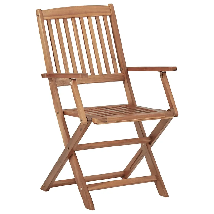 Chaises pliables de jardin 6 pcs Bois d'acacia solide - 2