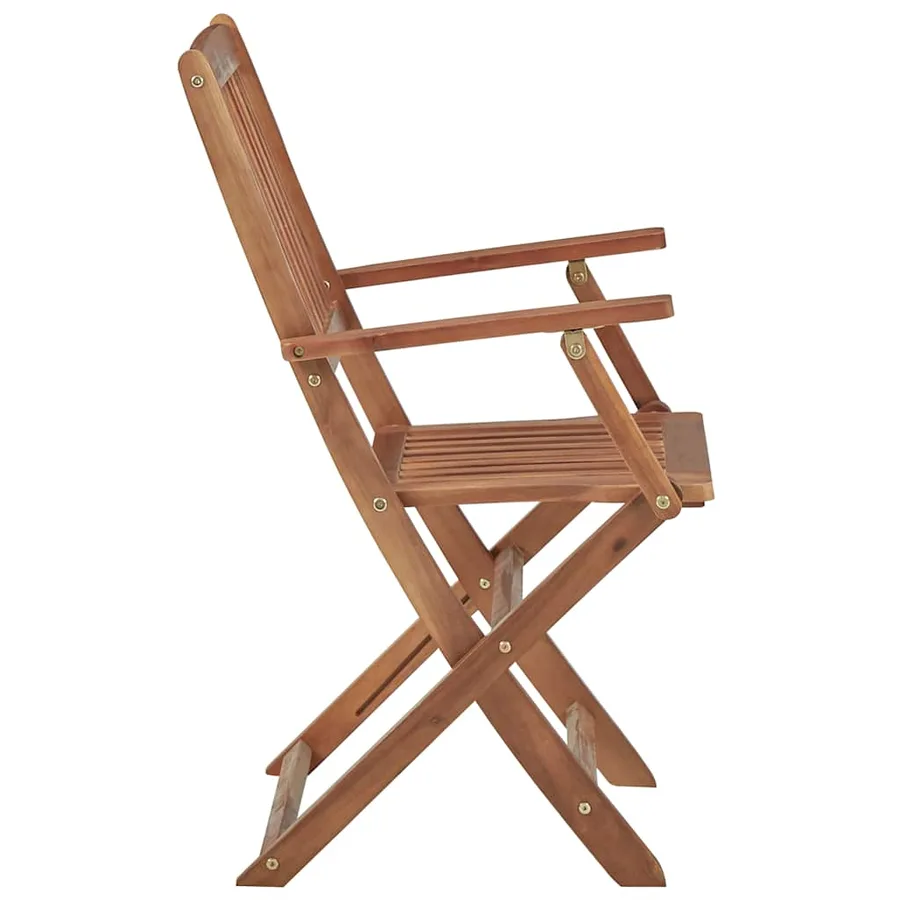 Chaises pliables de jardin 6 pcs Bois d'acacia solide - 4