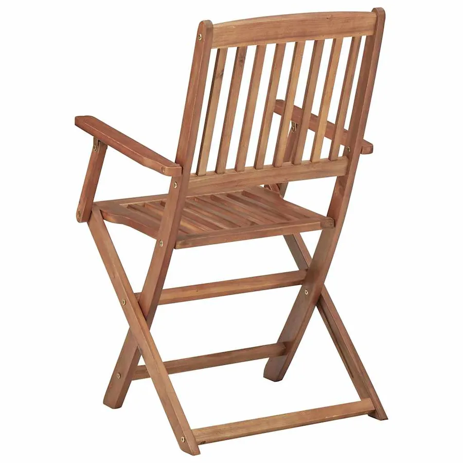 Chaises pliables de jardin 6 pcs Bois d'acacia solide - 5