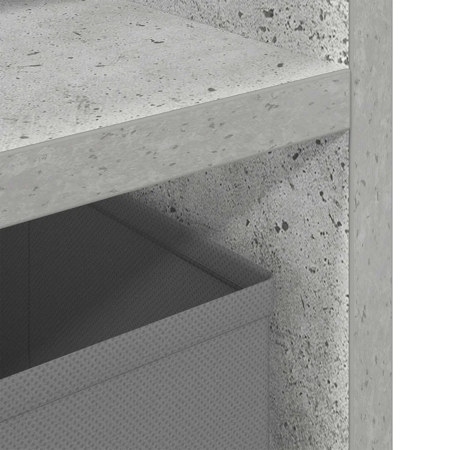 Basboard avec tiroir Gris béton 72 x 22,5 x 38 cm - 10