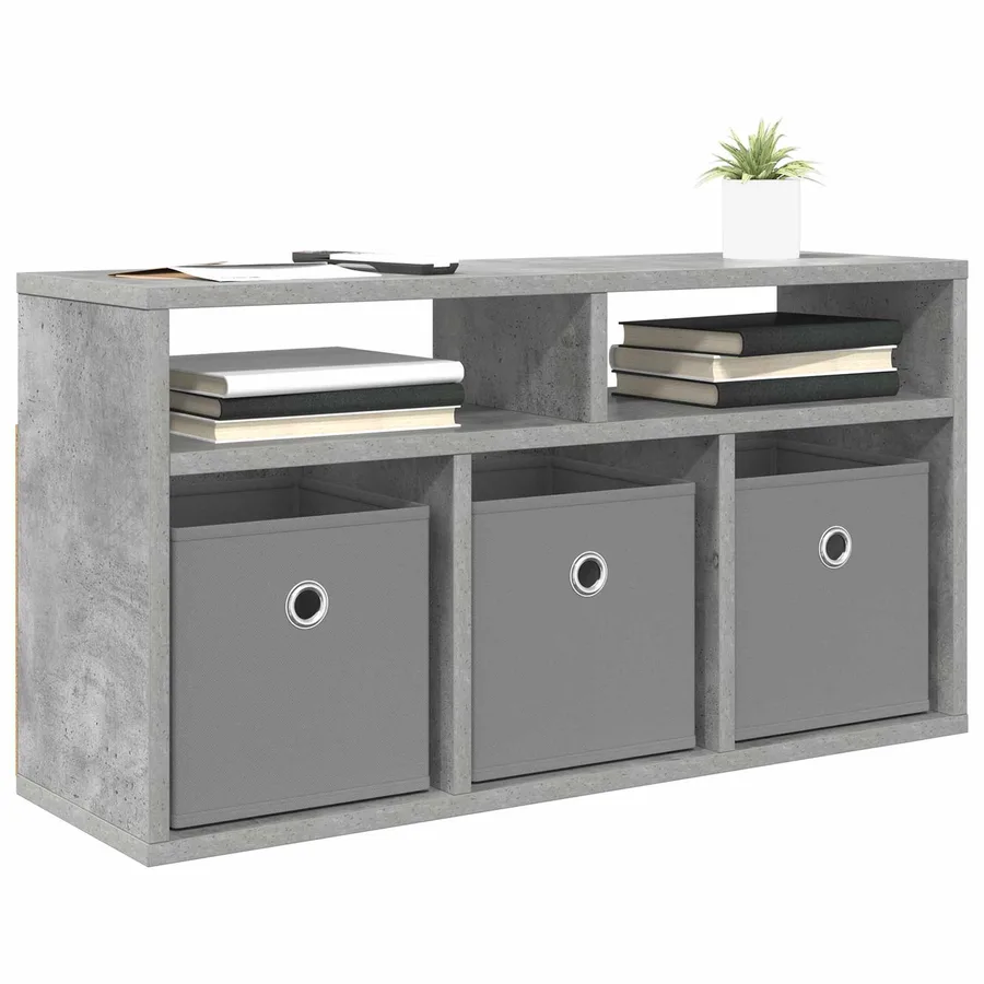 Basboard avec tiroir Gris béton 72 x 22,5 x 38 cm - 3