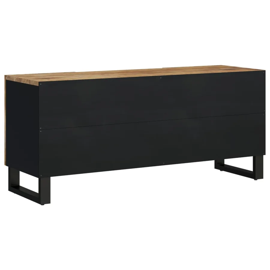 Meuble TV 105x33,5x46 cm bois de manguier et d'ingénierie - 5