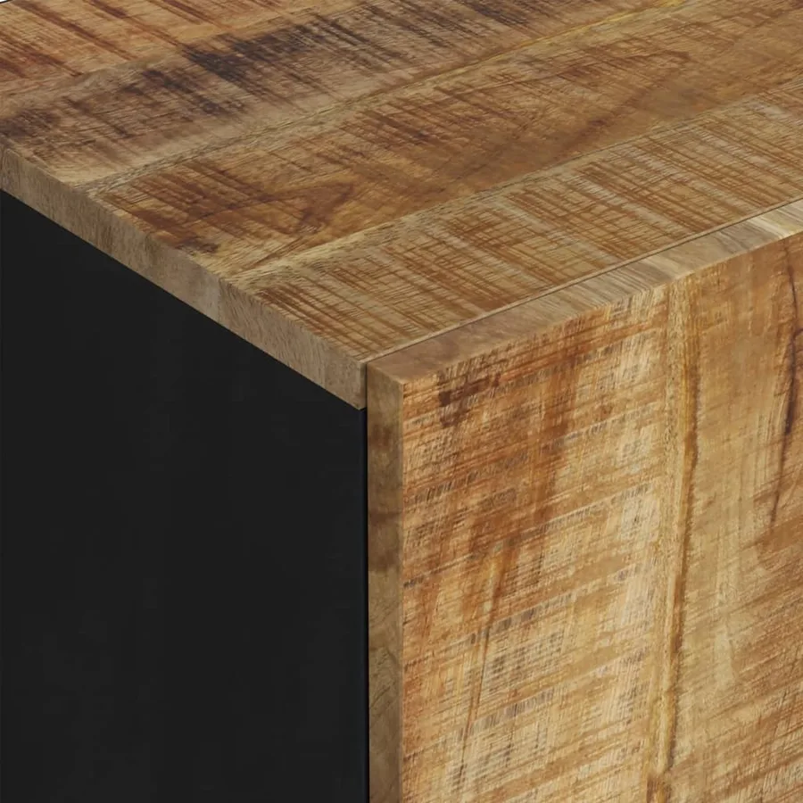 Meuble TV 105x33,5x46 cm bois de manguier et d'ingénierie - 6