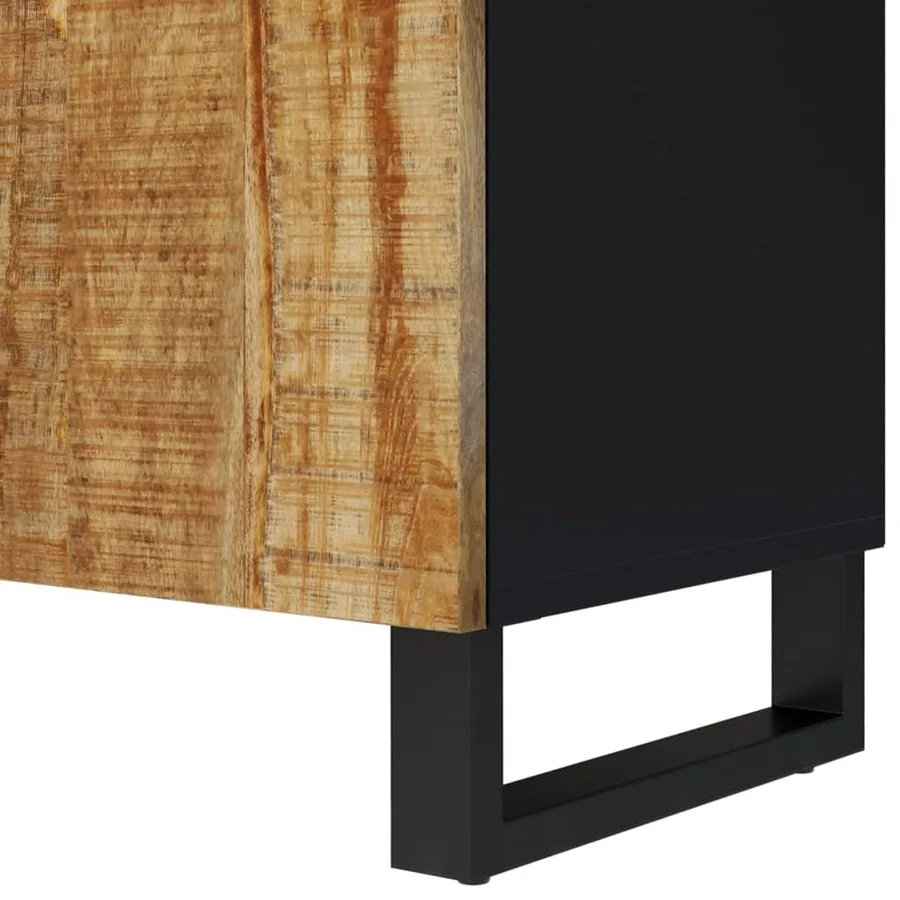Meuble TV 105x33,5x46 cm bois de manguier et d'ingénierie - 8