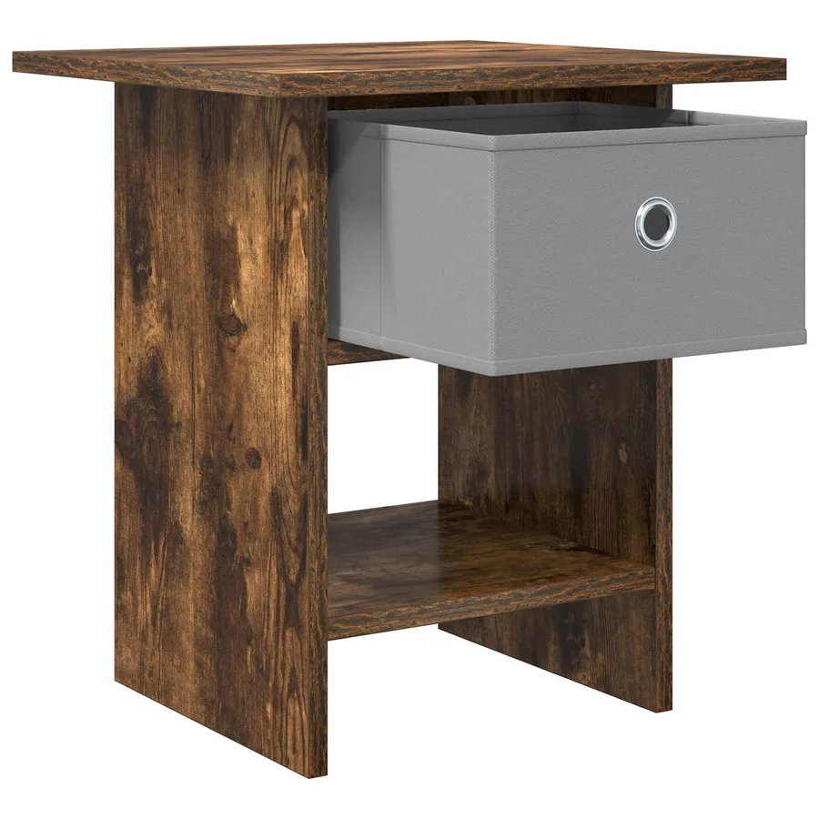 Table de chevet avec tiroir 2 pcs Chêne fumé 41 x 40 x 45 cm - 5