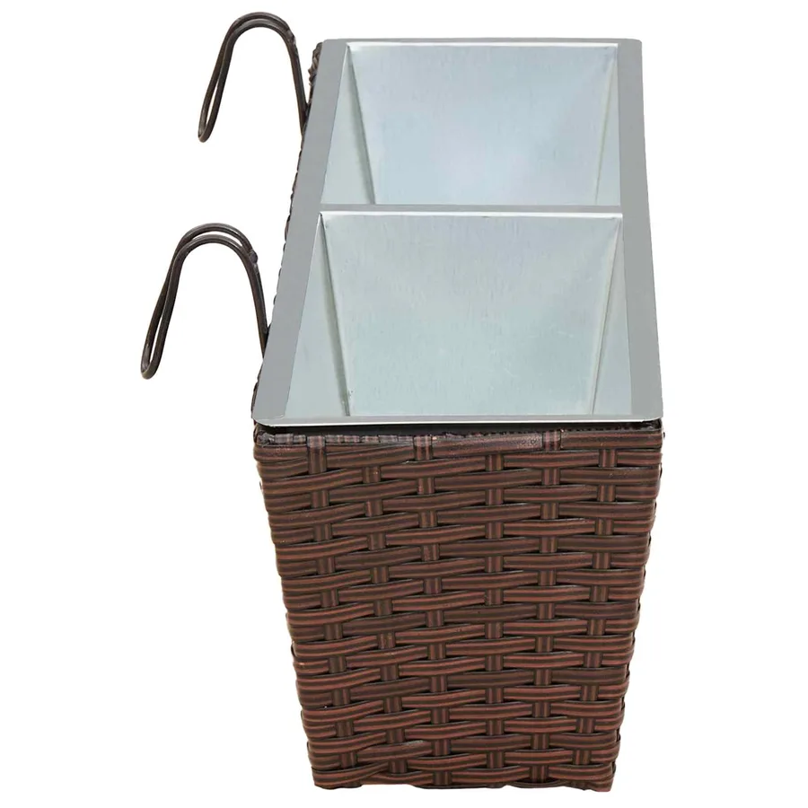 Garde-Corps 2 pcs 80 x 17 x 17 cm Métал - 6