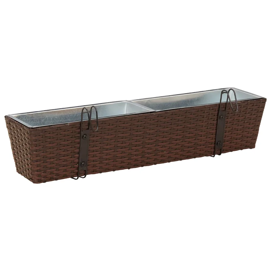 Garde-Corps 2 pcs 80 x 17 x 17 cm Métал - 7