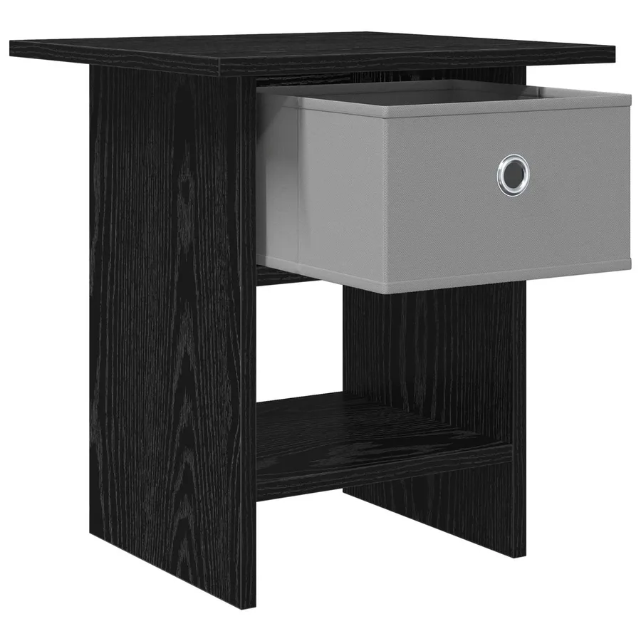 Table de chevet avec tiroir 2 pcs Chêne noir 41 x 40 x 45 cm - 5