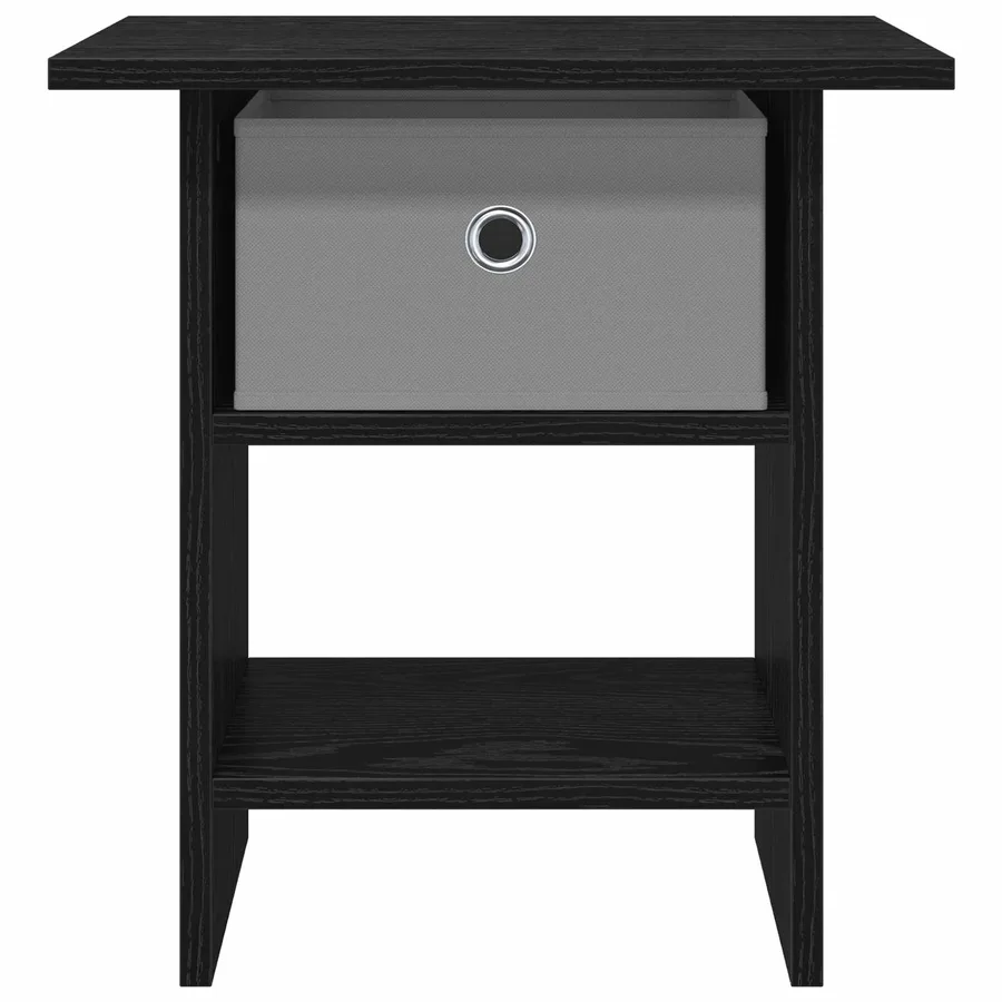 Table de chevet avec tiroir 2 pcs Chêne noir 41 x 40 x 45 cm - 6