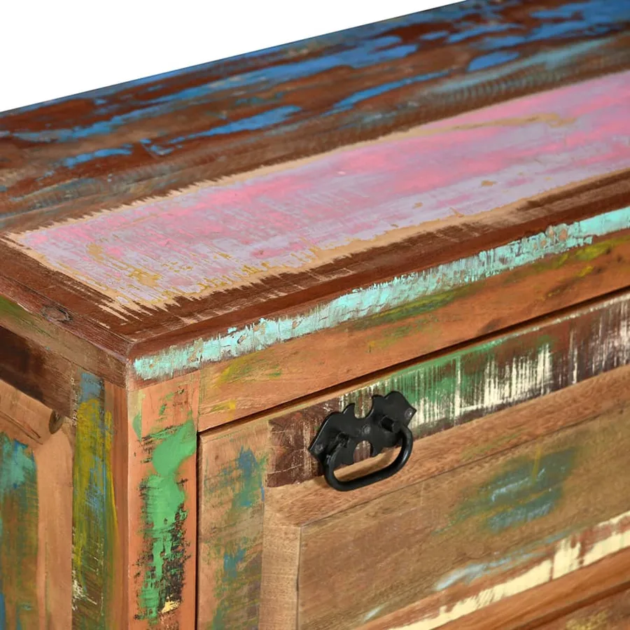 Banc de rangement de chaussures Bois de récupération - 13