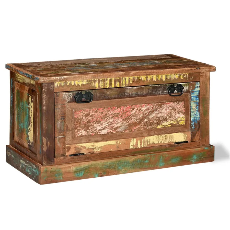 Banc de rangement de chaussures Bois de récupération - 15