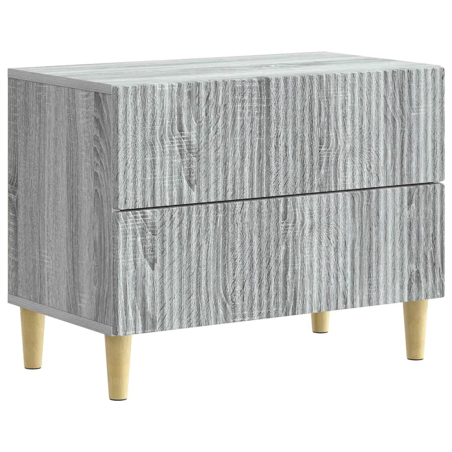 Cabinet de chevet avec tiroir Sonoma gris 62 x 34,5 x 48 cm - 2