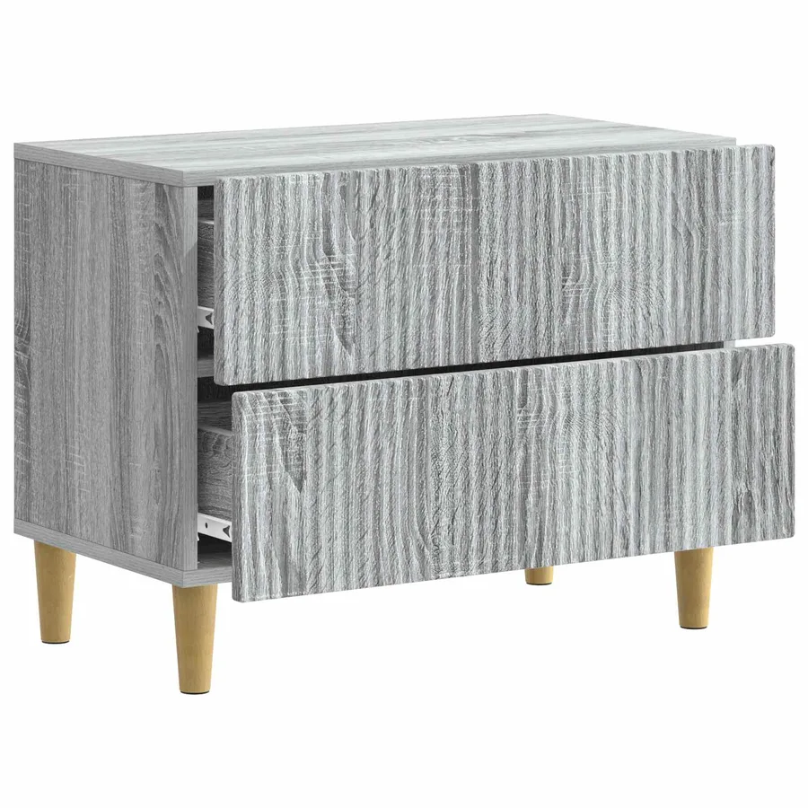 Cabinet de chevet avec tiroir Sonoma gris 62 x 34,5 x 48 cm - 4