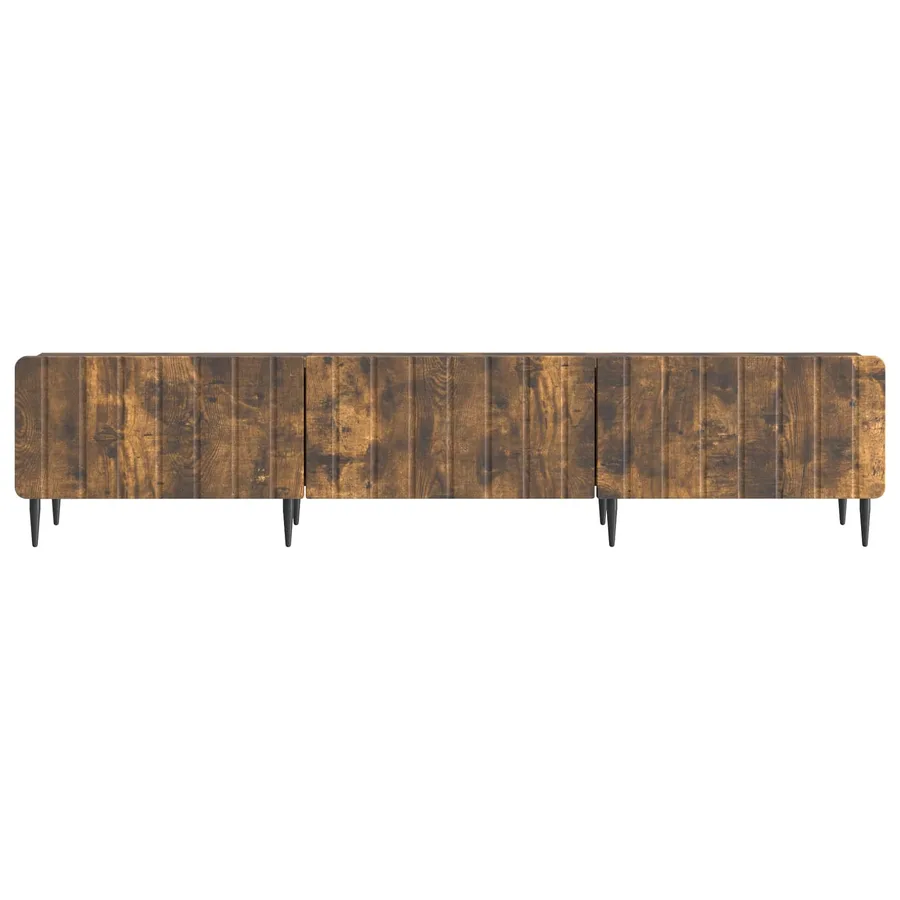 Meuble TV Chêne fumé 147 x 34,5 x 32 cm Bois d'ingénierie - 6