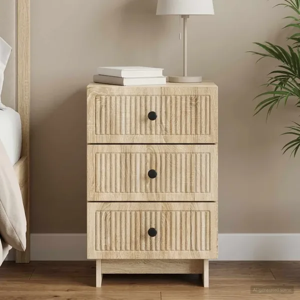 Cabinet de chevet avec tiroir Chêne Sonoma 43 x 41 x 66,5 cm