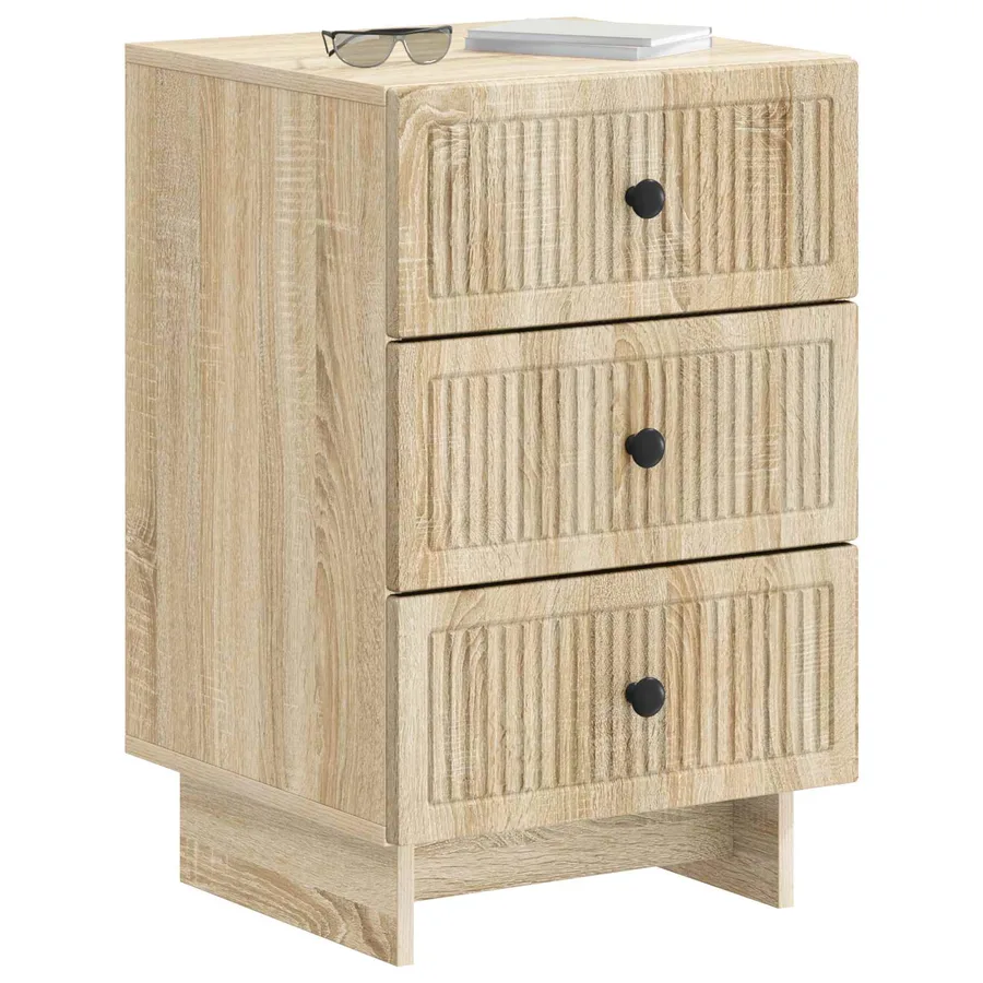 Cabinet de chevet avec tiroir Chêne Sonoma 43 x 41 x 66,5 cm - 3