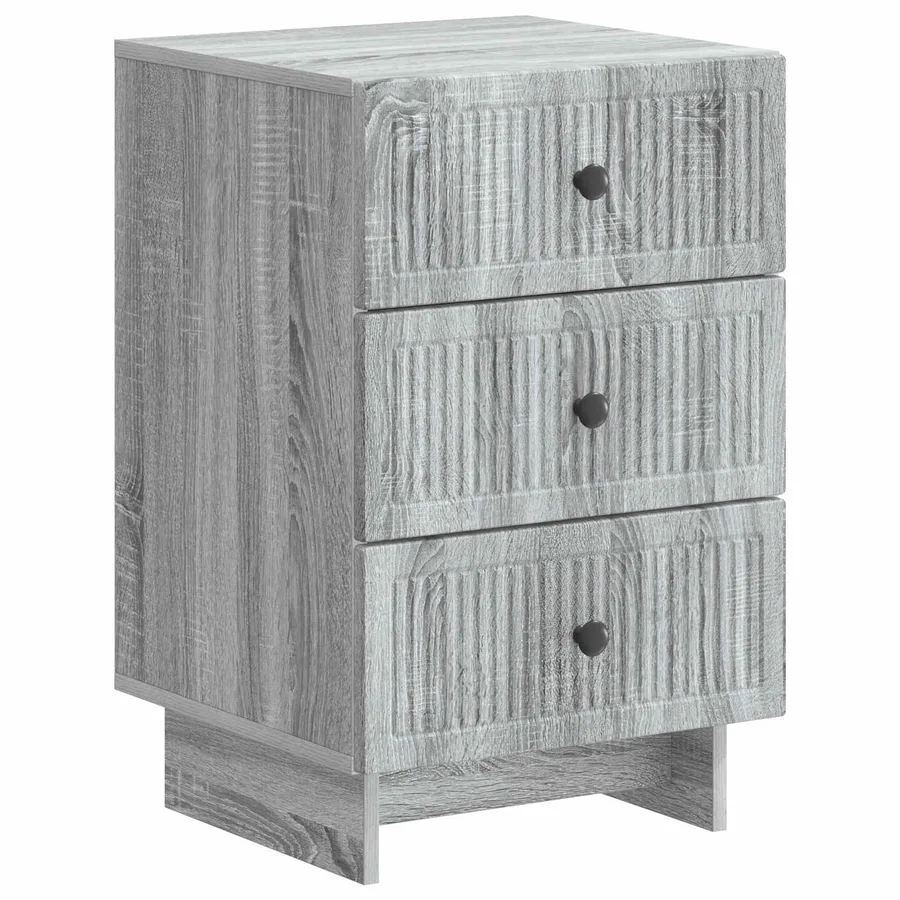 Cabinet de chevet avec tiroir Sonoma gris 43 x 41 x 66,5 cm - 2