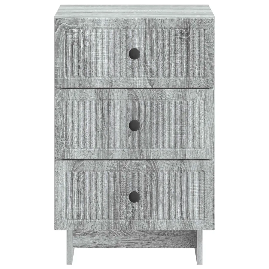 Cabinet de chevet avec tiroir Sonoma gris 43 x 41 x 66,5 cm - 5