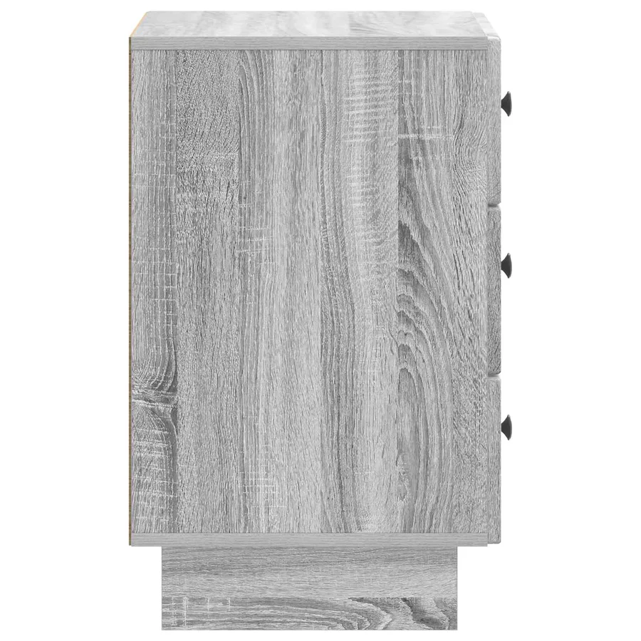 Cabinet de chevet avec tiroir Sonoma gris 43 x 41 x 66,5 cm - 6