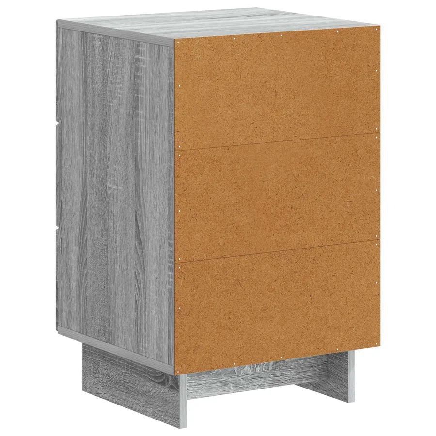 Cabinet de chevet avec tiroir Sonoma gris 43 x 41 x 66,5 cm - 7