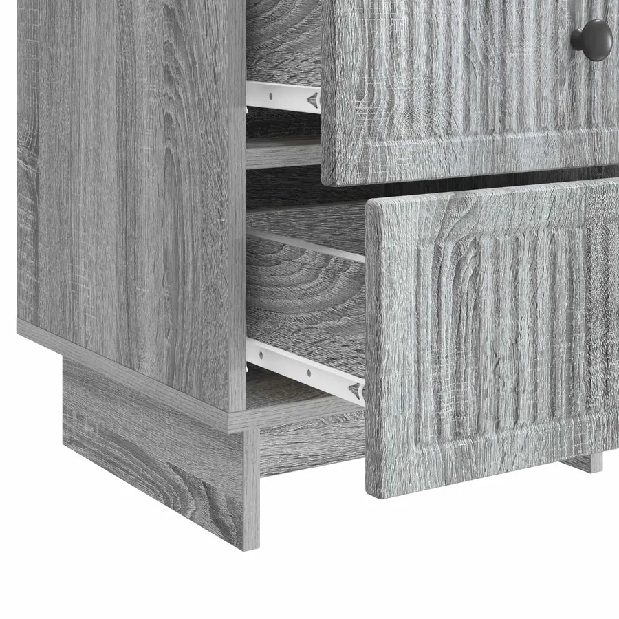 Cabinet de chevet avec tiroir Sonoma gris 43 x 41 x 66,5 cm - 9