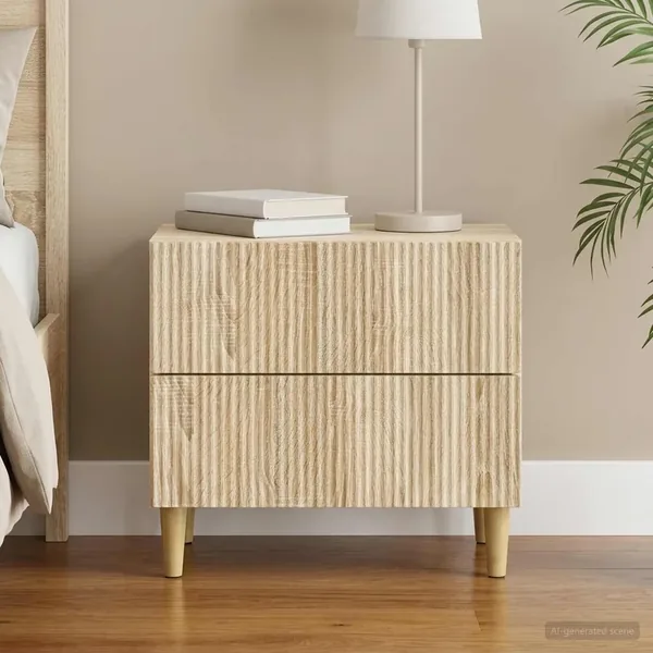 Cabinet de chevet avec tiroir Chêne Sonoma 62 x 34,5 x 48 cm
