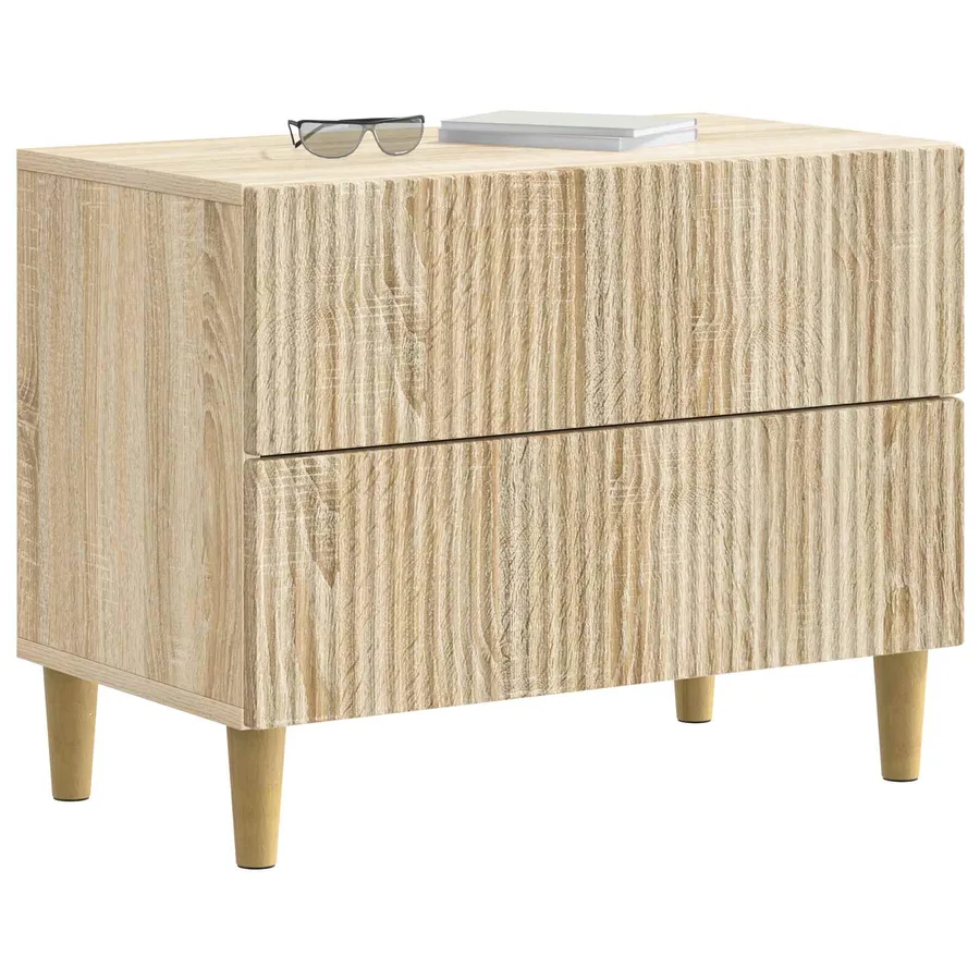Cabinet de chevet avec tiroir Chêne Sonoma 62 x 34,5 x 48 cm - 3