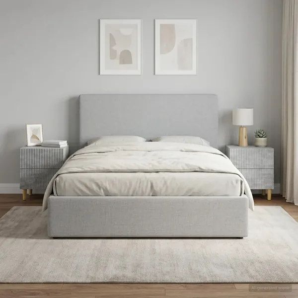 Cabinet de chevet 2 pcs Gris béton 43 x 34,5 x 48 cm