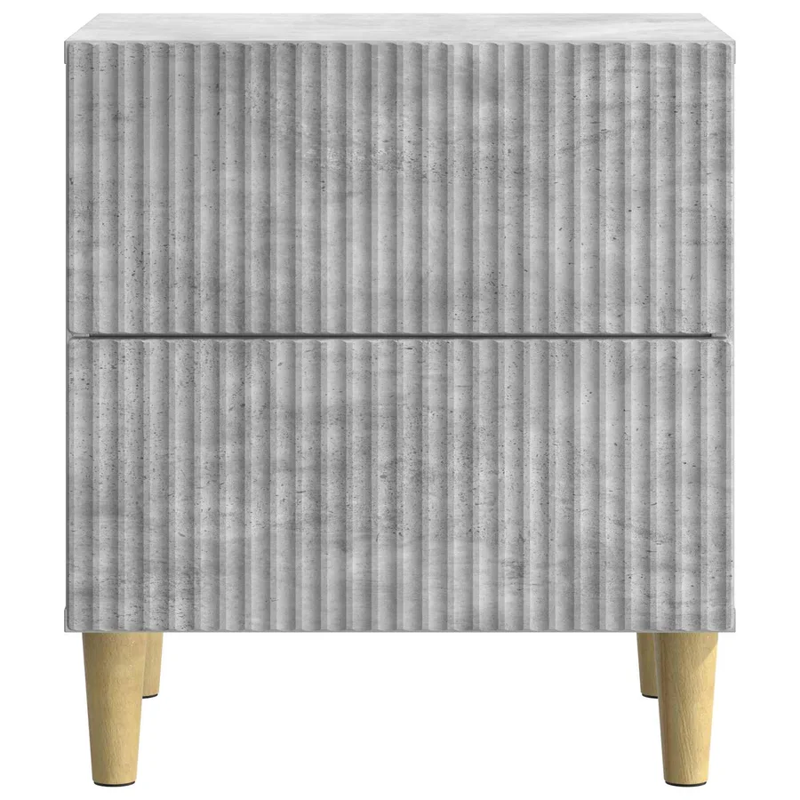 Cabinet de chevet 2 pcs Gris béton 43 x 34,5 x 48 cm - 7
