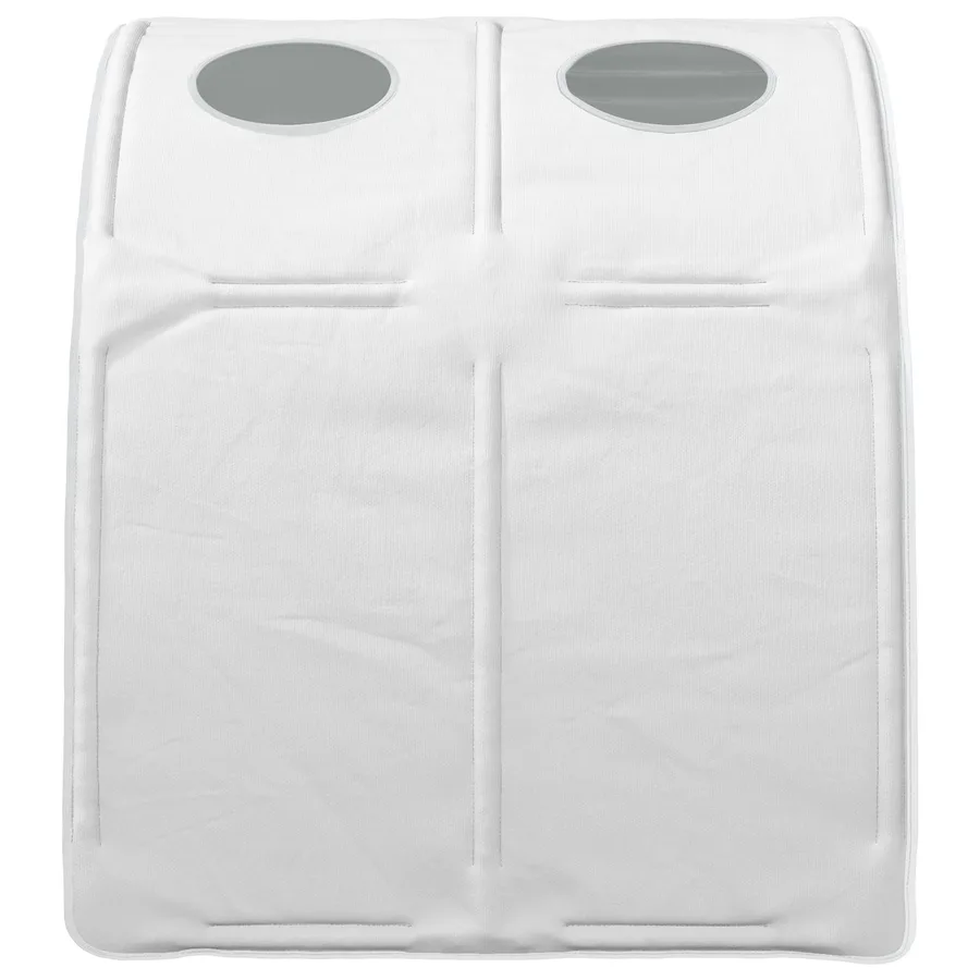 Tunnel de lit 2 pcs Blanc 211 x 67,5 x 2 cm Polyester - 7