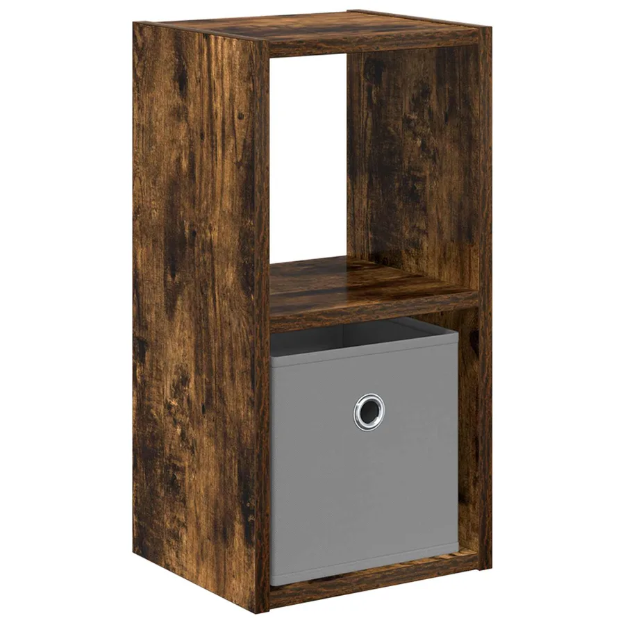 Table de chevet avec tiroir Chêne fumé 25,5 x 22 x 49,5 cm - 2