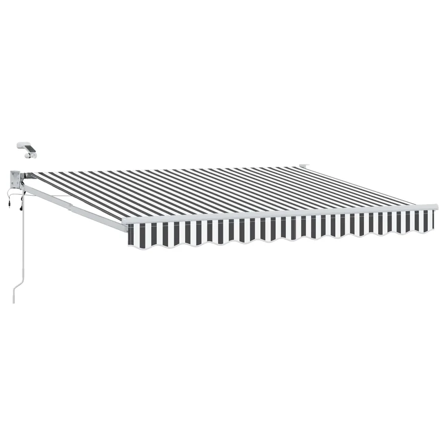 Auvent rétractable électrique Anthracite et blanc 3 x 2,5 m - 2