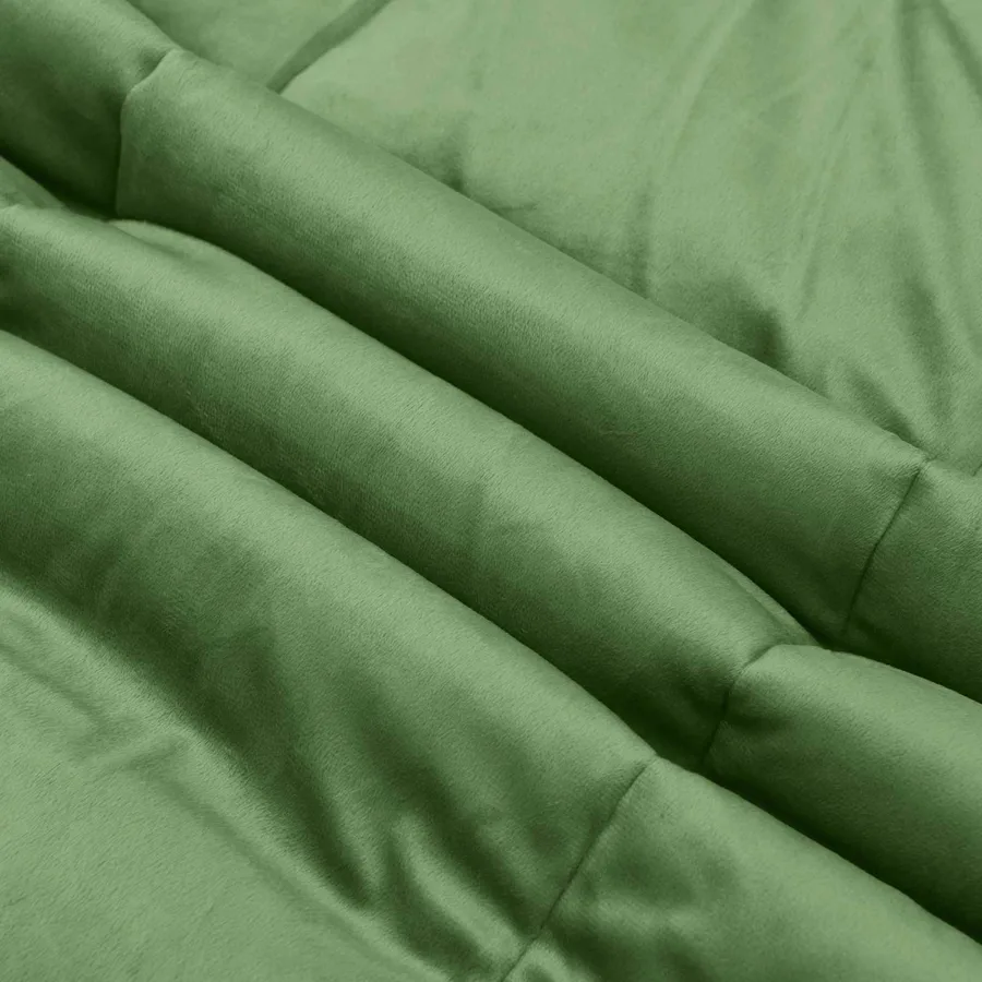Duvet d'été simple Matelassé Vert 140 x 200 cm Microfibre - 7