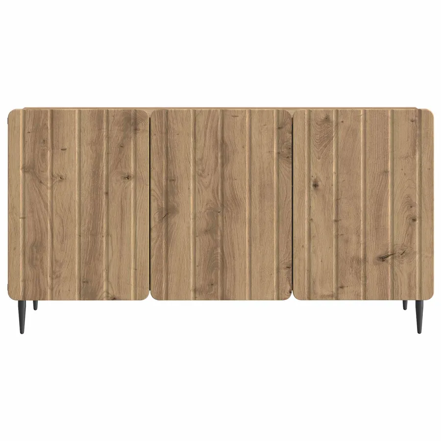 Meuble TV 99 x 34,5 x 52 cm Chêne artisanal Bois d'ingénierie - 6