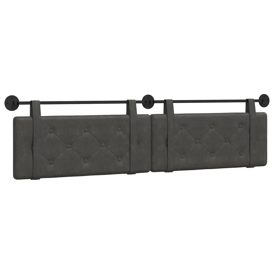 Tête de lit suspendue Noir PU antique - 2