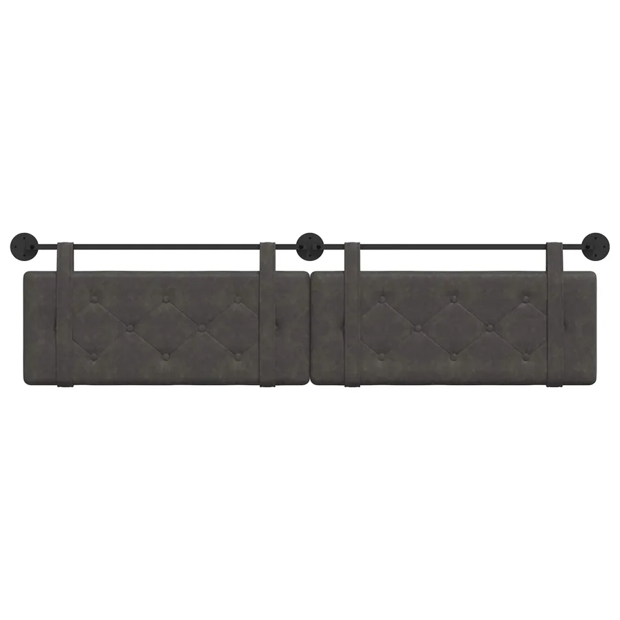 Tête de lit suspendue Noir PU antique - 5
