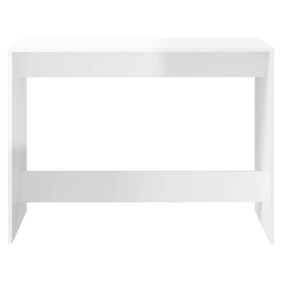Ensemble à manger 3 pcs Blanc brillant Bois d'ingénierie - 6
