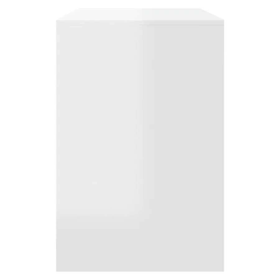 Ensemble à manger 3 pcs Blanc brillant Bois d'ingénierie - 7
