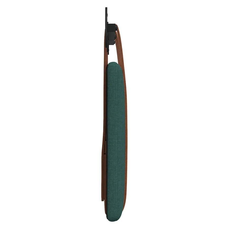 Tête de lit suspendue Uni Vert foncé 130 x 55 x 5 cm PU antique - 6