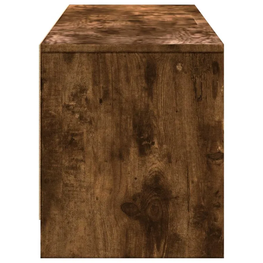 Meuble TV Chêne fumé 165 x 34 x 40 cm Bois d'ingénierie - 6