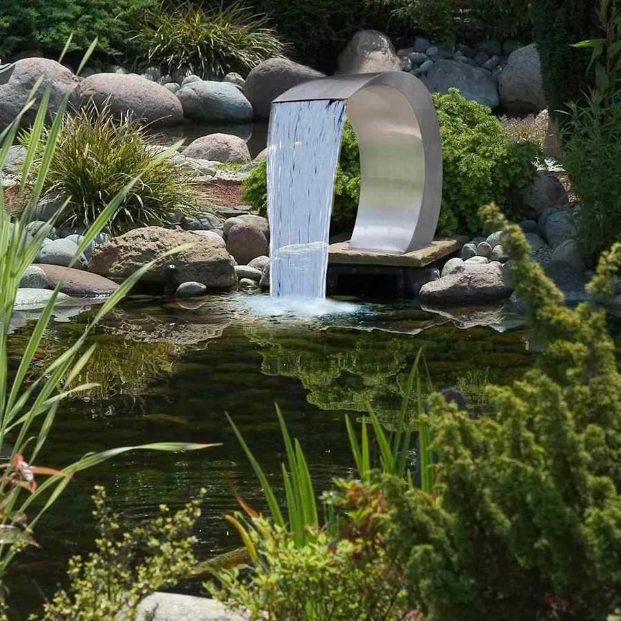 Fontaine cascade de piscine Acier inoxydable 45 x 30 x 60 cm - 6
