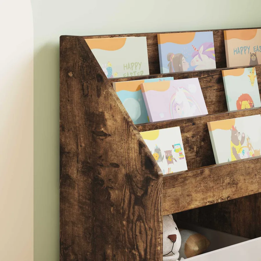 Bibliothèque pour enfants Chêne fumé 72,5 x 29,5 x 69 cm - 5