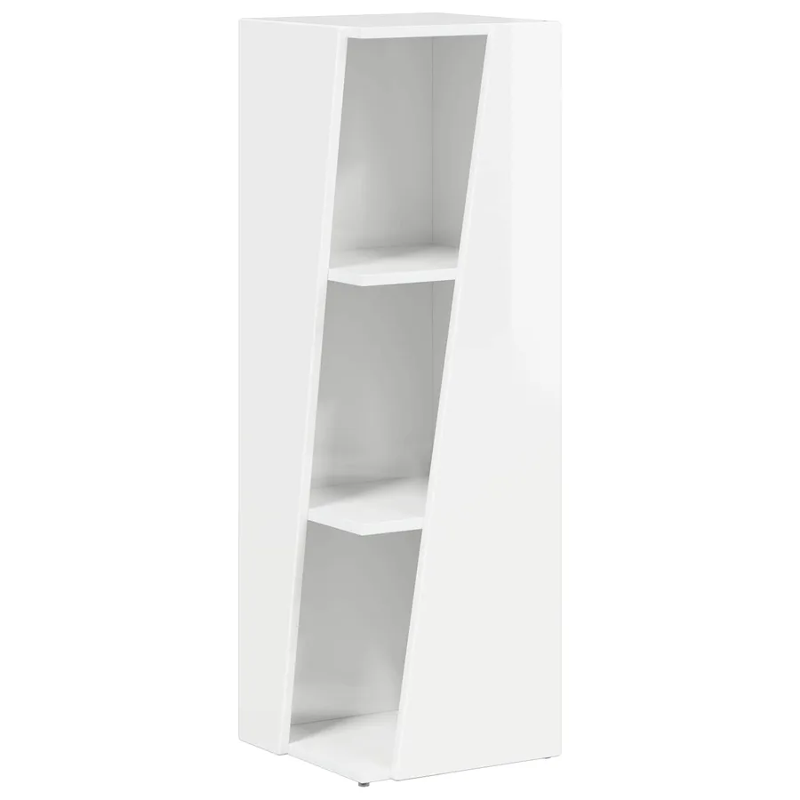 Étagère latérale Blanc brillant 33 x 32 x 100,5 cm - 2