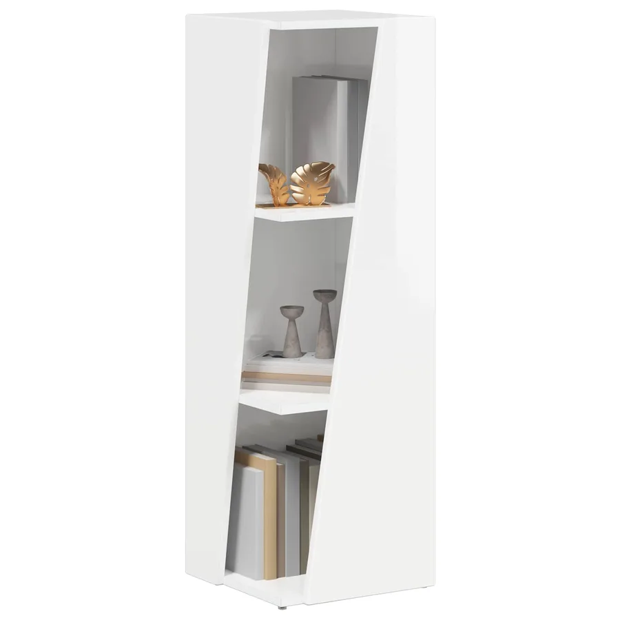 Étagère latérale Blanc brillant 33 x 32 x 100,5 cm - 3