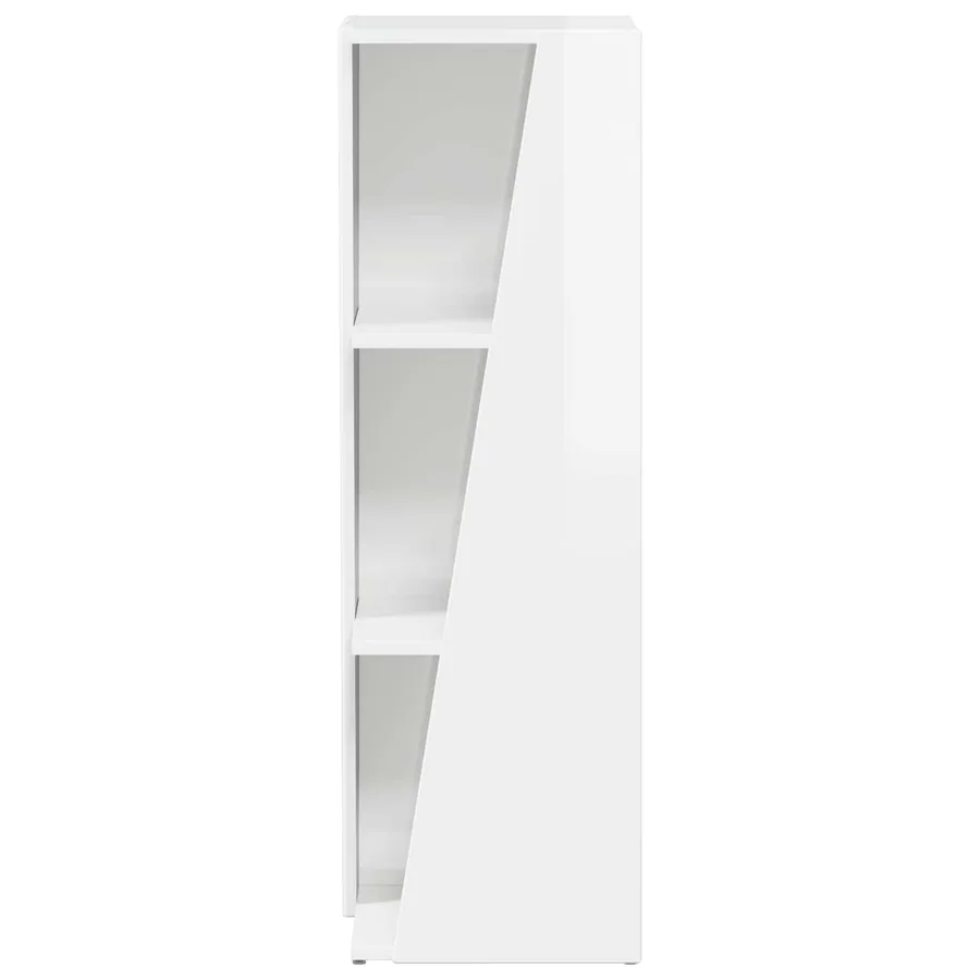 Étagère latérale Blanc brillant 33 x 32 x 100,5 cm - 5
