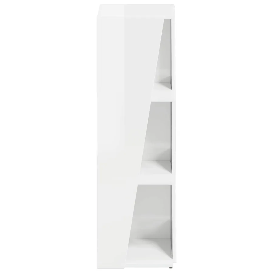 Étagère latérale Blanc brillant 33 x 32 x 100,5 cm - 6