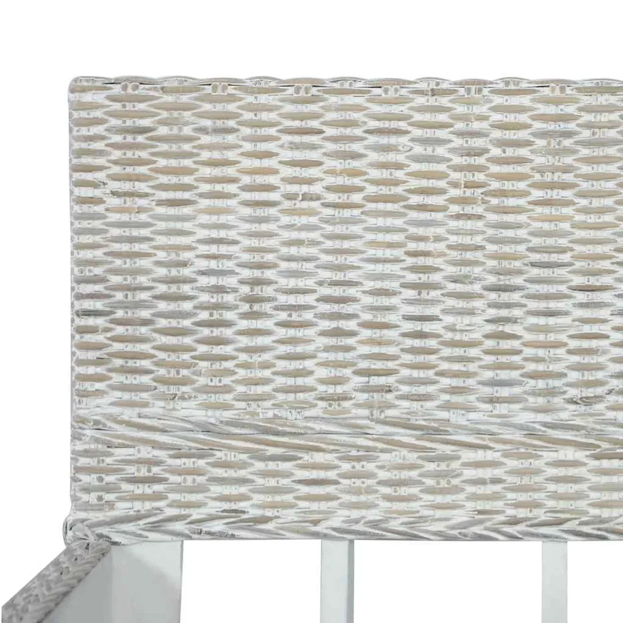 Cadre de lit sans matelas Gris Rotin naturel 180x200 cm - 6