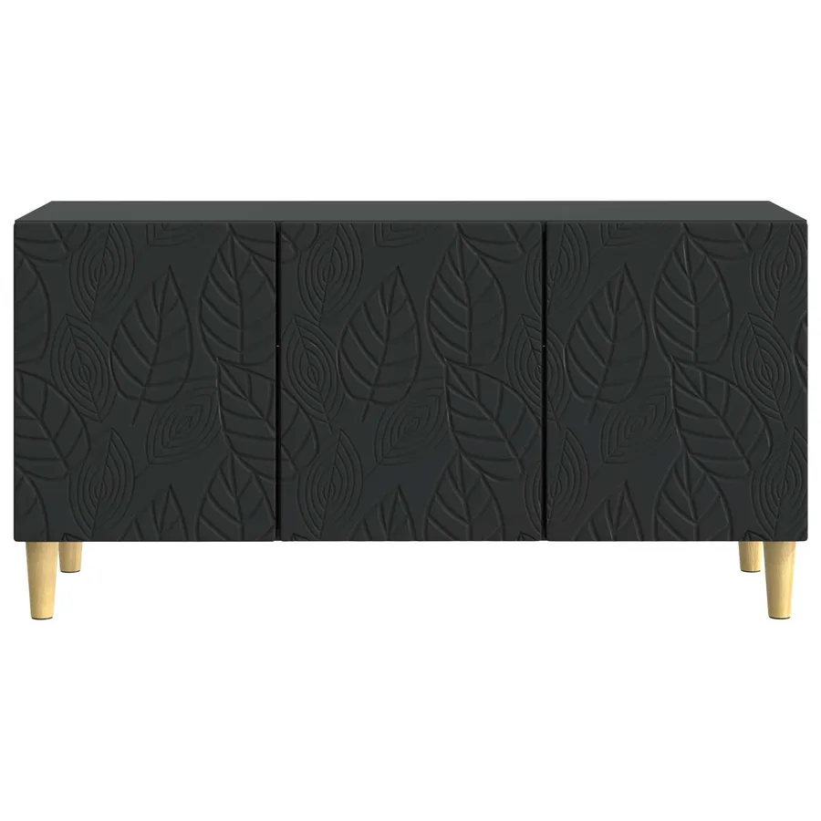 Meuble TV 99 x 34,5 x 50 cm Noir Bois d'ingénierie - 5