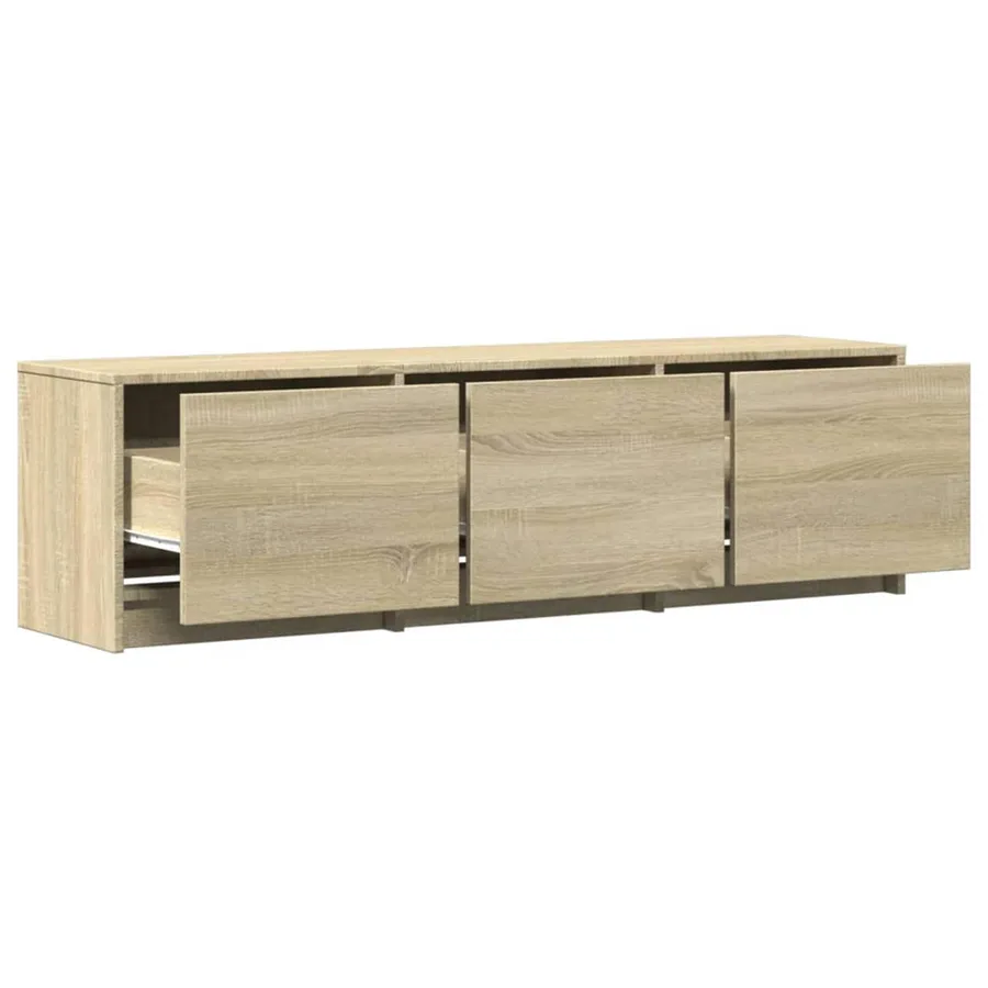 Meuble TV avec LED Sonoma 140 x 34 x 40 cm Bois d'ingénierie - 4